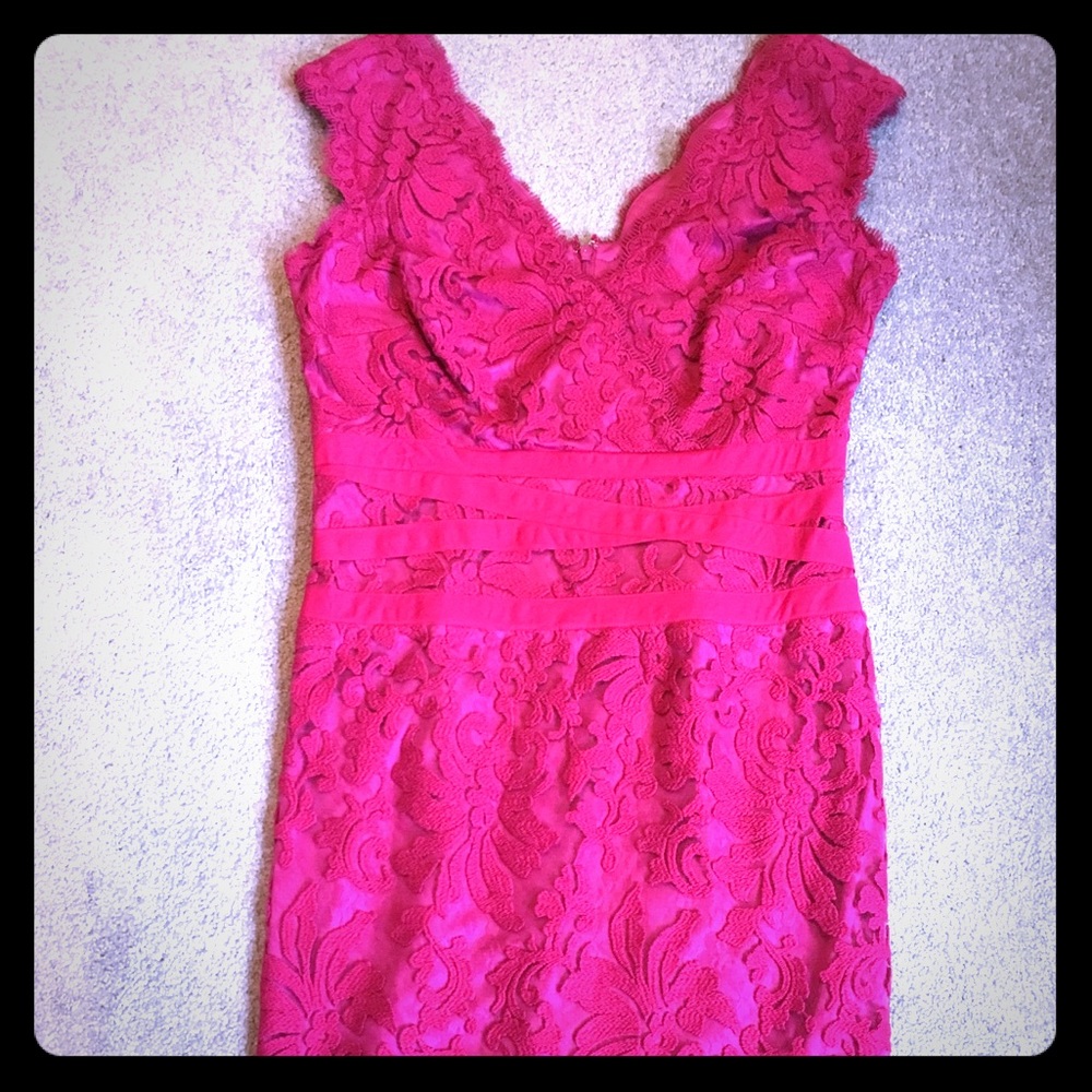 Magenta lace size 12 dress